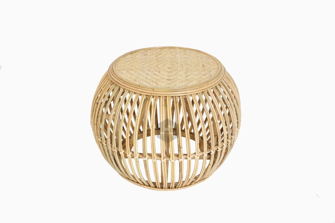 Theo Rattan Round Coffee Table
